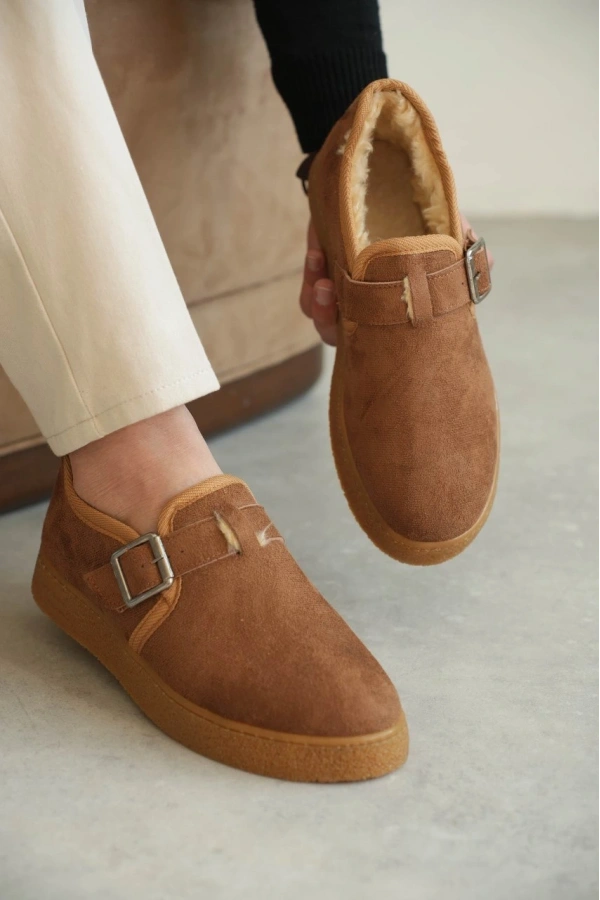 Bidebuvar KB-KX1 Kuback Taba Kürklü Günlük Erkek Ayakkabı