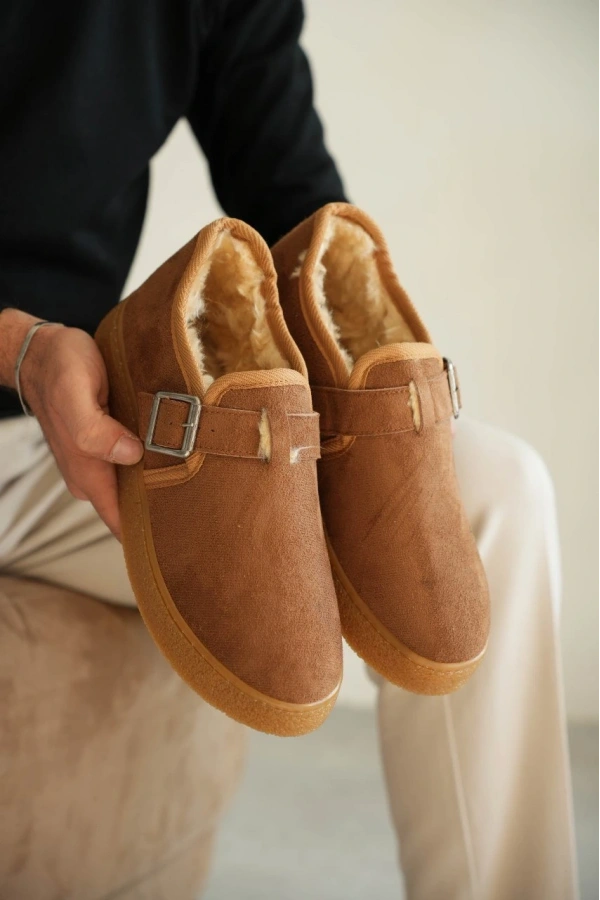 Bidebuvar KB-KX1 Kuback Taba Kürklü Günlük Erkek Ayakkabı