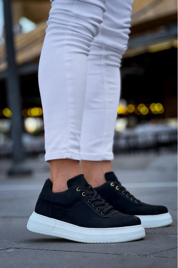 Bidebuvar KB-X20 Kuback Siyah Süet  Günlük Erkek Ayakkabı