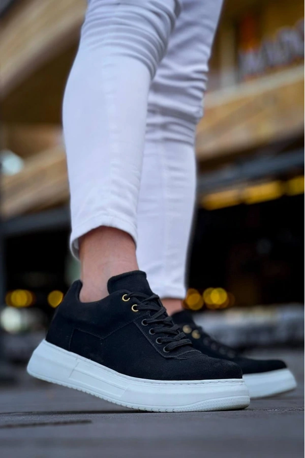 Bidebuvar KB-X20 Kuback Siyah Süet  Günlük Erkek Ayakkabı