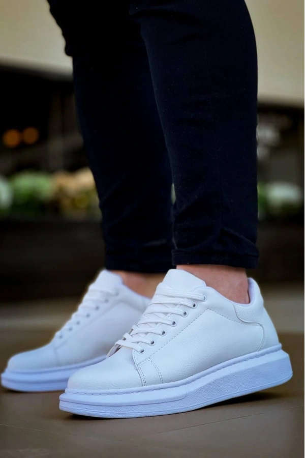 Bidebuvar KB-X500  Kuback Bağcıklı Beyaz  Günlük Erkek Ayakkabı