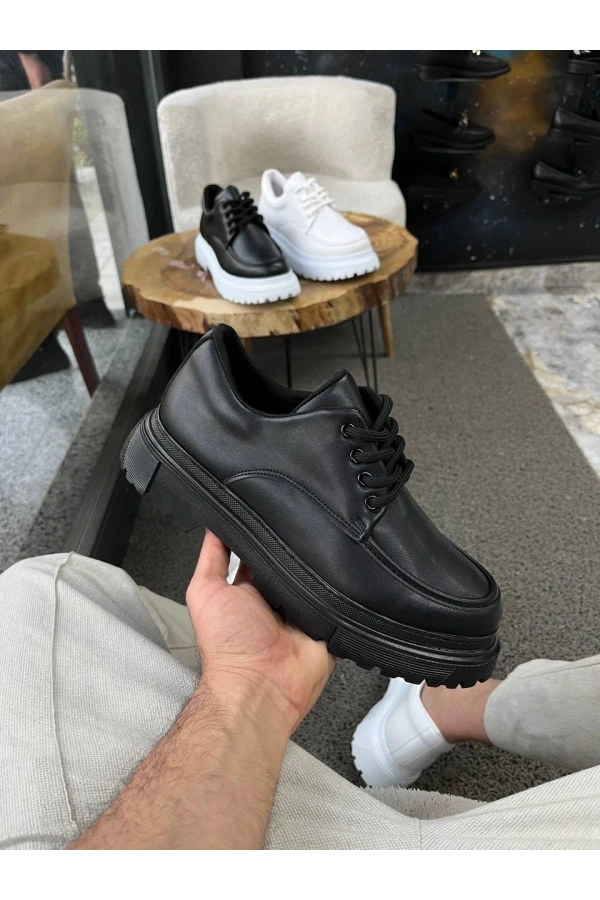 Bidebuvar KB-X6 Kuback Kömür Cilt Günlük Erkek Ayakkabı