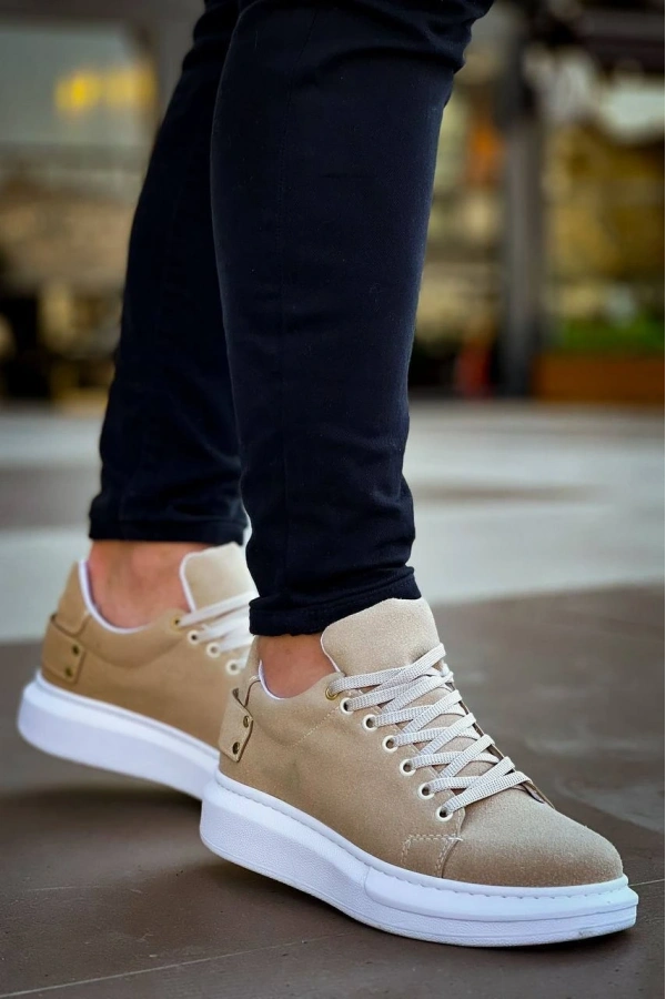 Bidebuvar KB047  Kuback Bej Süet Günlük Erkek  Ayakkabı