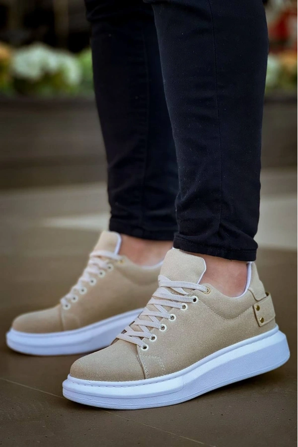 Bidebuvar KB047  Kuback Bej Süet Günlük Erkek  Ayakkabı