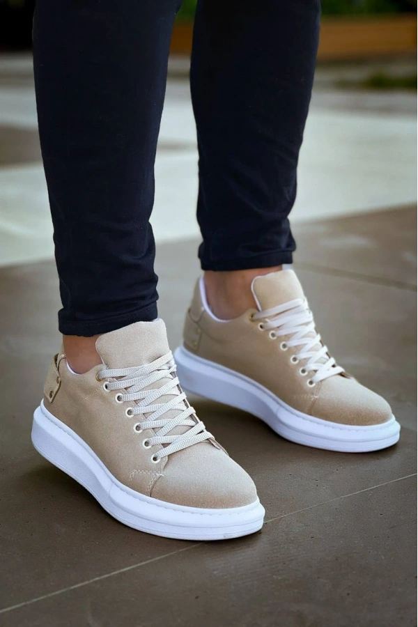 Bidebuvar KB047  Kuback Bej Süet Günlük Erkek  Ayakkabı