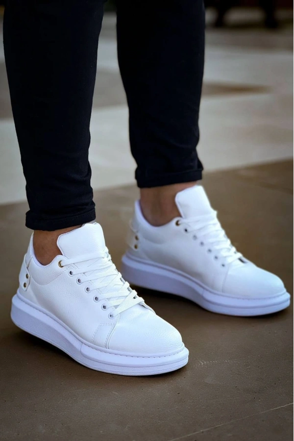 Bidebuvar KB047  Kuback Beyaz Cilt Günlük Erkek  Ayakkabı