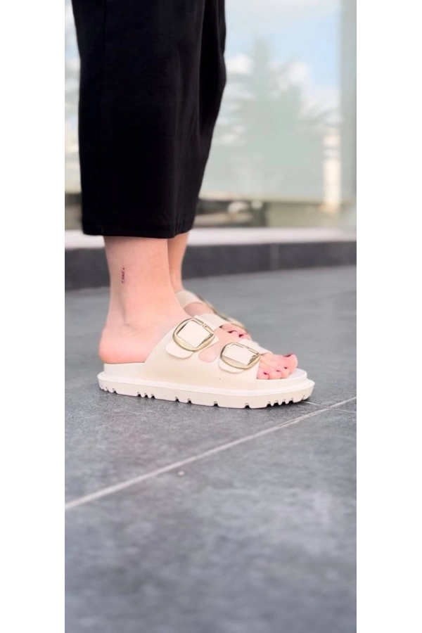 Bidebuvar KBTX-1 Kuback Bej Günlük Kadın Terlik