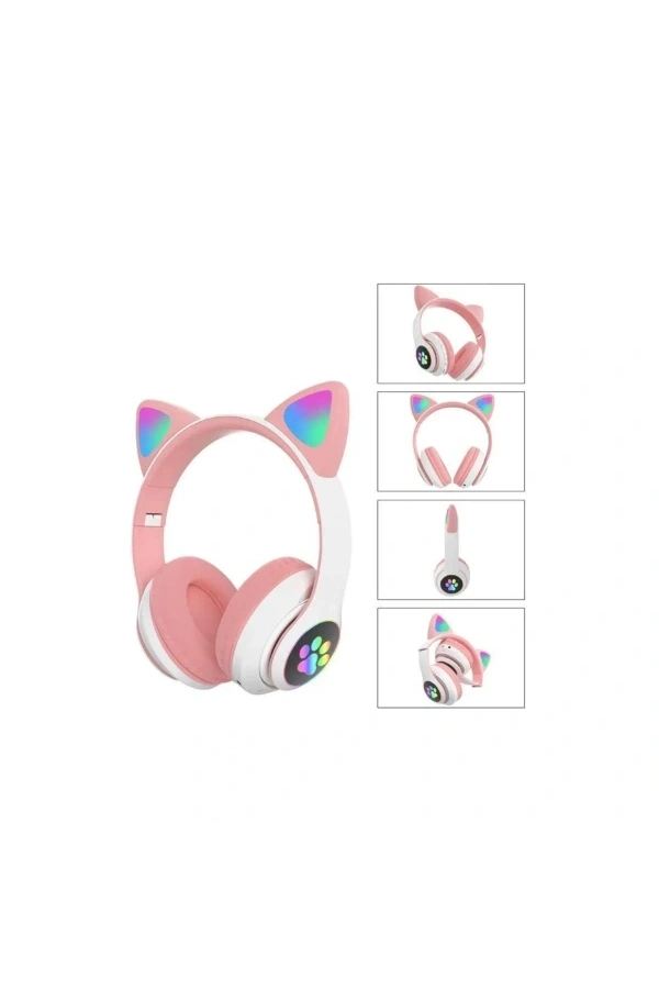 Bidebuvar Kedi Figürlü Bluetooth Kulaklık