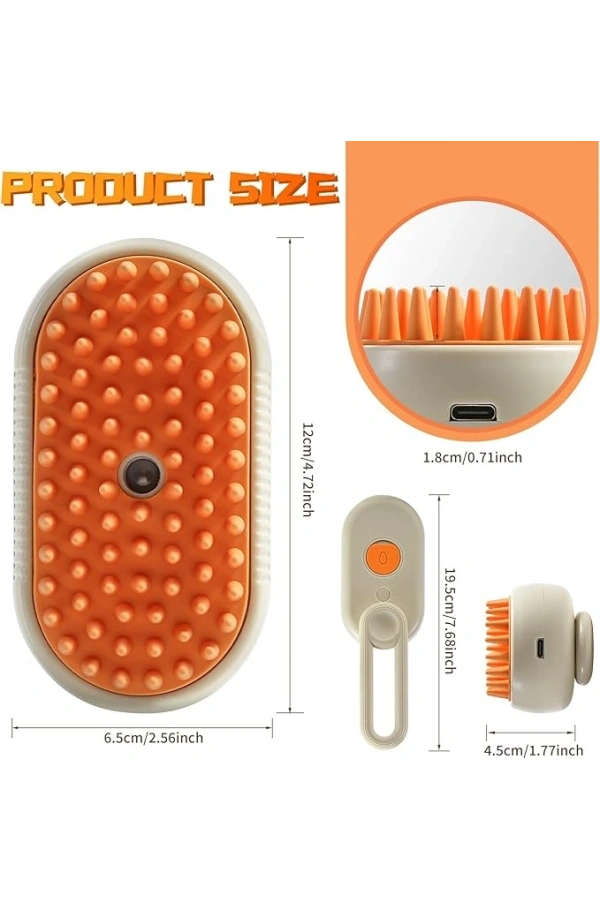 Bidebuvar Kedi Köpek Buharlı Pet Tarağı