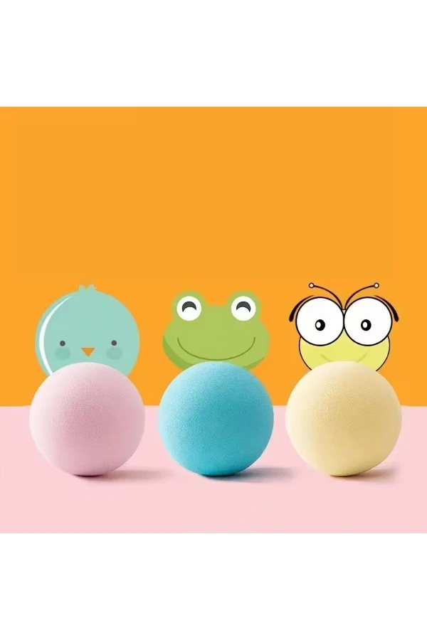 Bidebuvar Kedi Otlu 3 Sesli İnteraktif Top Kedi Oyuncağı