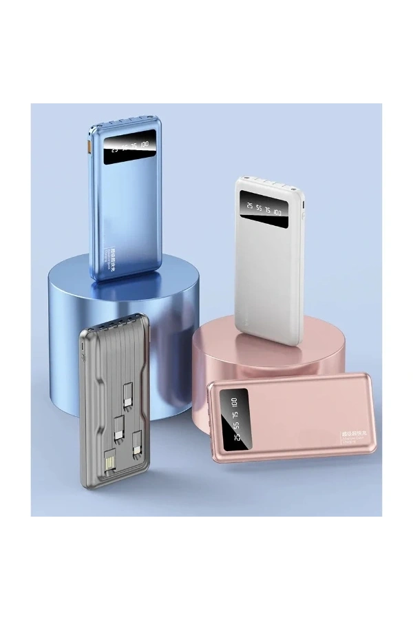 Bidebuvar Kendinden Kablolu 20.000 mAh Powerbank