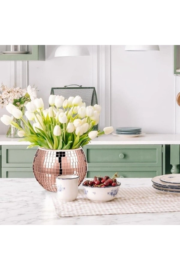 Bidebuvar Kendinden Yapışkanlı Aynalı Kare Bronz Sticker 30x30 Cm