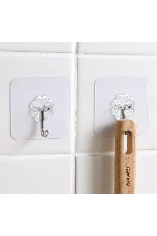 Bidebuvar KENDINDEN YAPIŞKANLI ŞEFFAF ASKI 5 Lİ SET