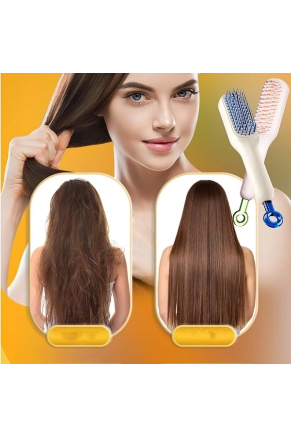Bidebuvar Kendini Temizleyen Saç Tarağı