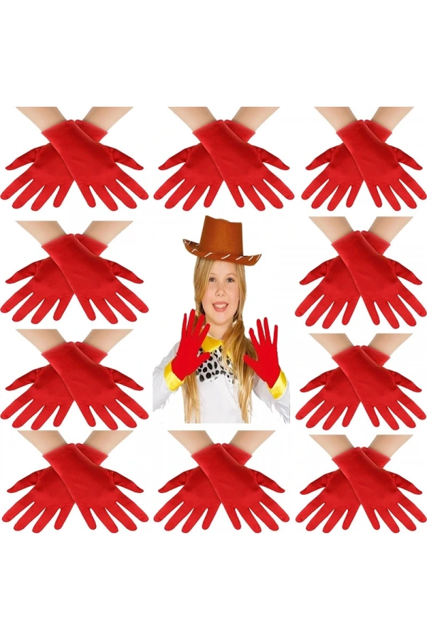 Bidebuvar Kırmızı Bando Eldiveni Seti 10 çift (20 adet)