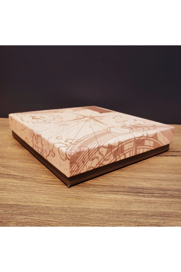 Bidebuvar Kırmızı Pusula Tasarım Deri Defter Ve Touchpen Kalem Seti