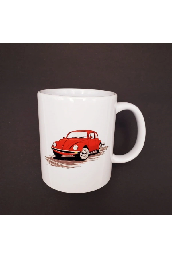 Bidebuvar Kırmızı Vosvos Baskılı Kupa