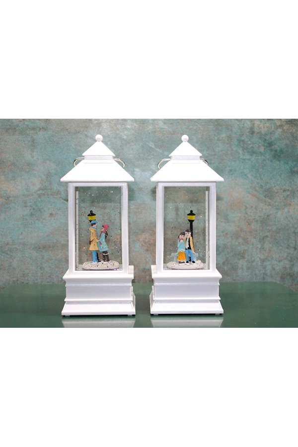 Bidebuvar Kış Masalı Tasarımı Işıklı Müzikli Kar Küresi