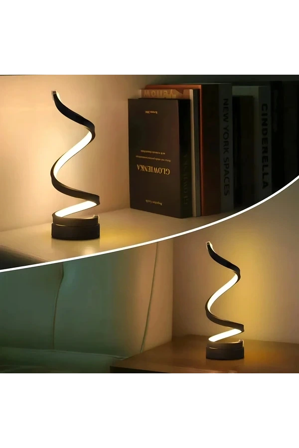 Bidebuvar Kıvrımlı Spiral Gece Lambası