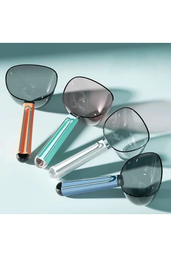 Bidebuvar Klipsli Ölçekli Kedi Köpek Mama Küreği