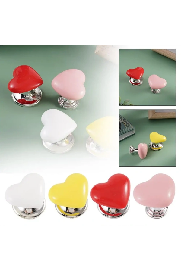 Bidebuvar Klozet Sifon Tuşu Kalp Tasarımlı