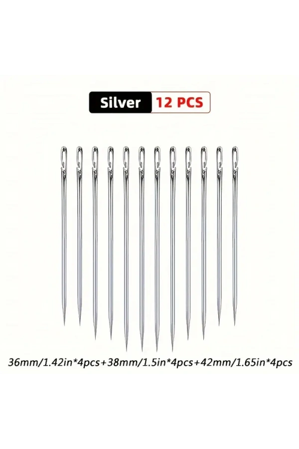 Bidebuvar Kolay İplik Geçirilen İğne Seti 12 Adet