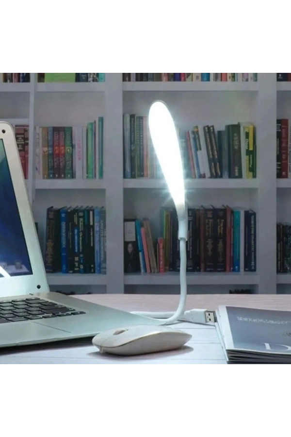 Bidebuvar Kompakt USB Beyaz 14 Ledli 3 Kademeli Dokunmatik Okuma Lambası