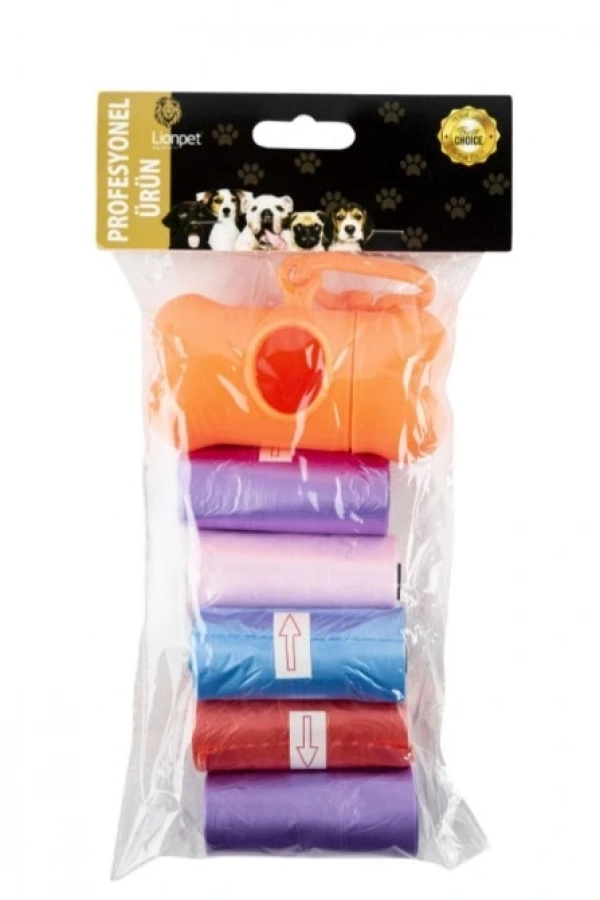 Bidebuvar Köpek Dışkı Poşeti Seti 5+1