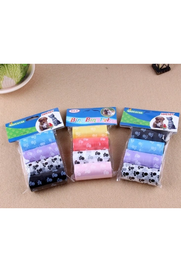 Bidebuvar KÖPEK KAKA POŞETI 4LÜ SET