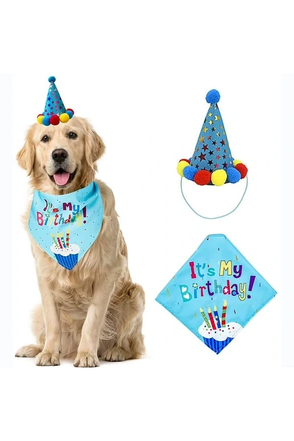 Bidebuvar Köpekler İçin Doğum Günü Partisi Seti