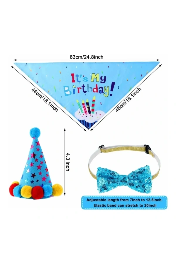 Bidebuvar Köpekler İçin Doğum Günü Partisi Seti