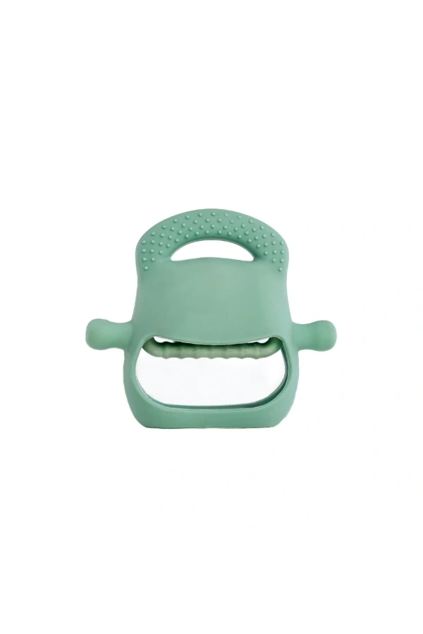 Bidebuvar Koyu Yeşil Bebek Silikon Diş Kaşıyıcı