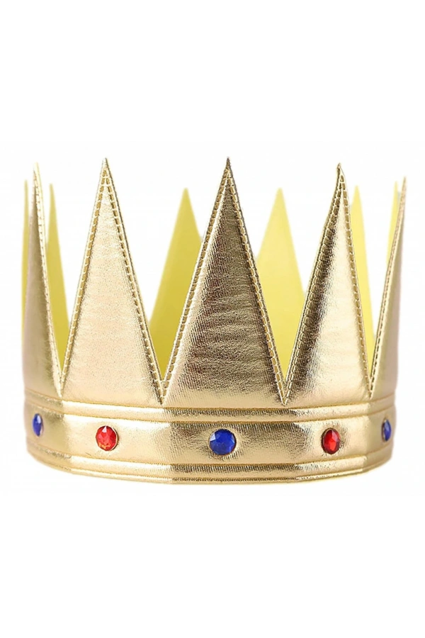 Bidebuvar Kral Kraliyet Tacı Yetişkin Çocuk Uyumlu