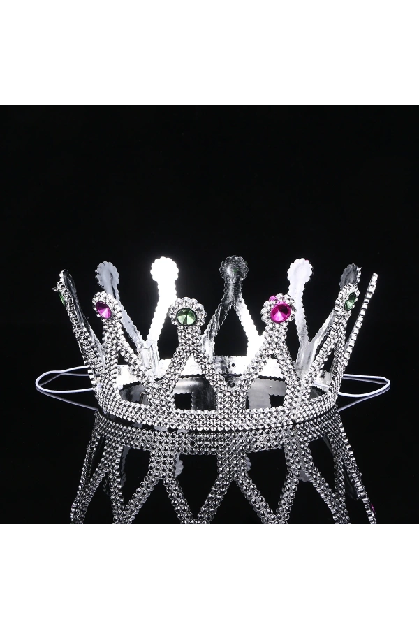 Bidebuvar Kraliçe Tacı Gümüş Renk