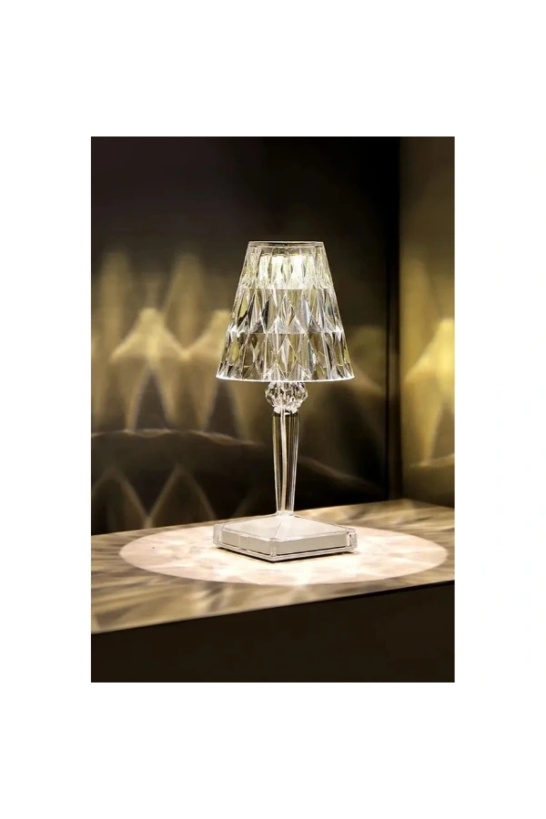 Bidebuvar Kristal Abajur LED Kumandalı Ve Dokunmatik Masa Lambası