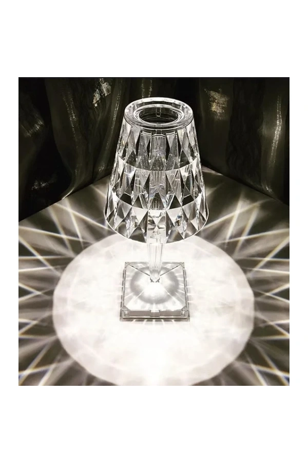 Bidebuvar Kristal Abajur LED Kumandalı Ve Dokunmatik Masa Lambası