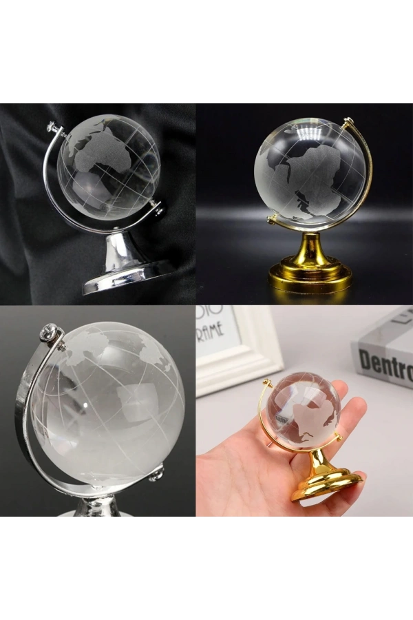 Bidebuvar Kristal Cam Dünya Orta Boy