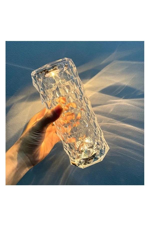 Bidebuvar Kristal LED Kumandalı Ve Dokunmatik Masa Lambası