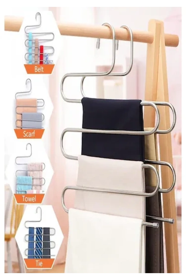 Bidebuvar Krom Pantolon Askısı