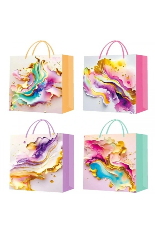 Bidebuvar Küçük Boy İpli Karton Çanta