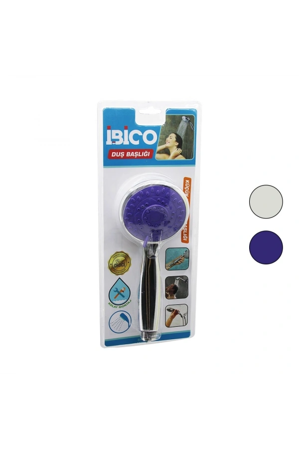 Bidebuvar Küçük Duş Başlığı - Kademeli - Bombeli - Krom Gövde - 8 cm Çap