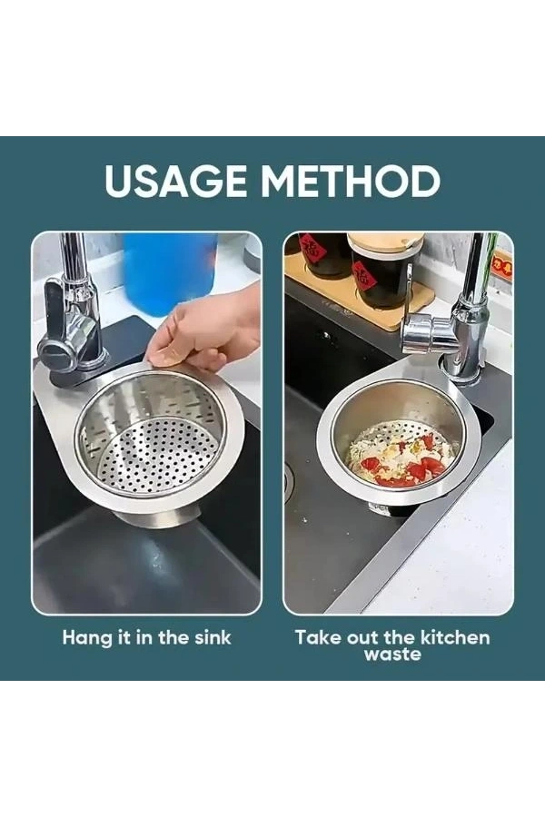 Bidebuvar Kuğu Tasarımlı Paslanmaz Lavabo Drenaj Sepeti