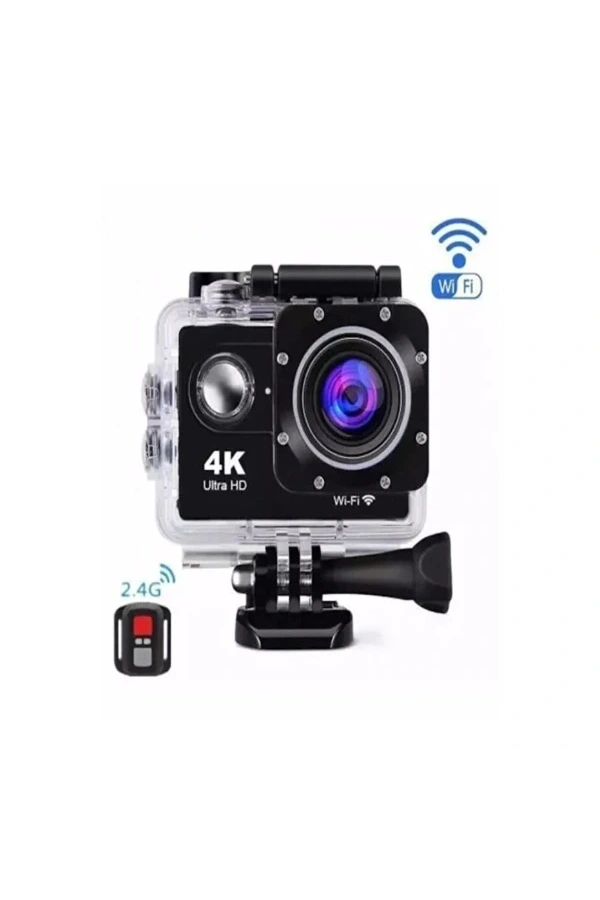 Bidebuvar Kumandalı 4K Wi-Fi Aksiyon Kamerası
