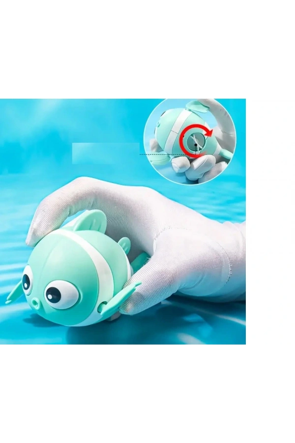 Bidebuvar Kurmalı Balık Bebek Banyo Oyuncağı