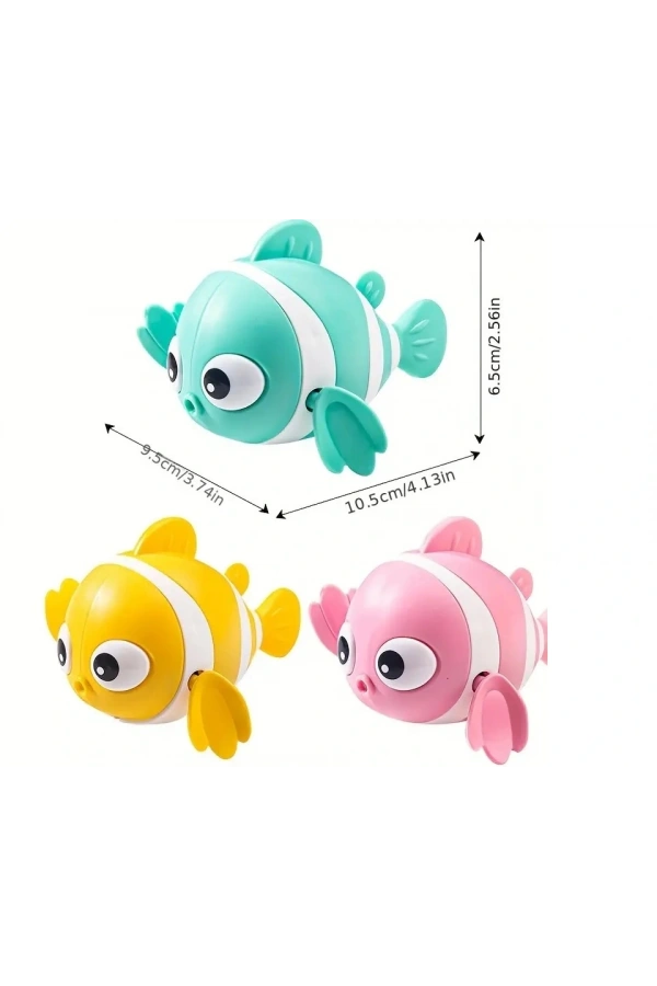Bidebuvar Kurmalı Balık Bebek Banyo Oyuncağı