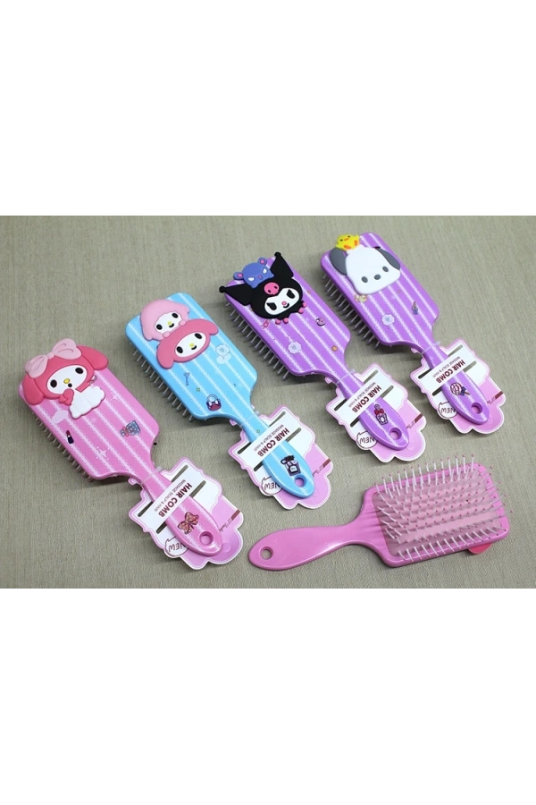 Bidebuvar Kuromi, Hello Kitty, Cinnamon, My Melody Saç Tarağı Model 2