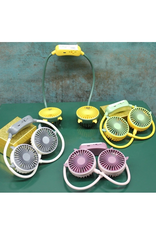 Bidebuvar Kuromi Şarjlı Boyun Fanı Vantilatör 2 Kademeli - Model 2