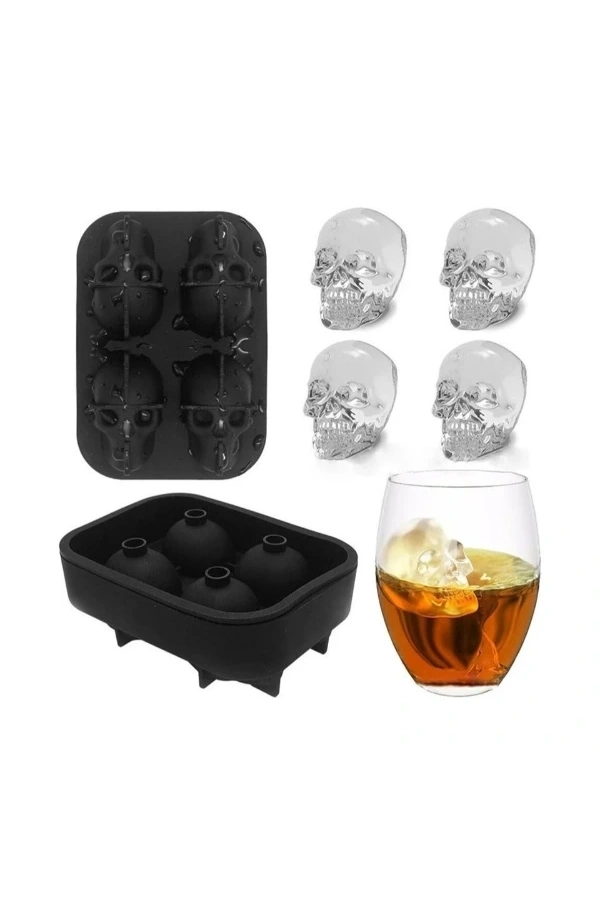 Bidebuvar Kuru Kafa Şekilli Silikon Buz Kalıbı