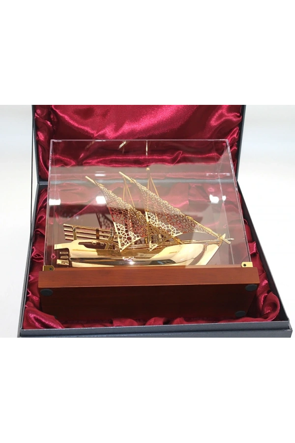 Bidebuvar Kutulu Pirinç Gemi Büyük Boy