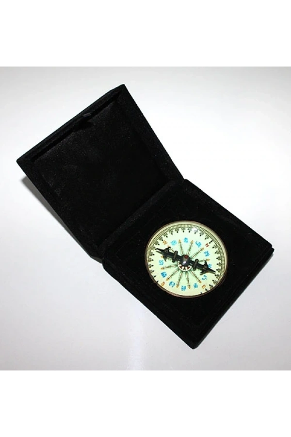 Bidebuvar Kutulu Pirinç Pusula